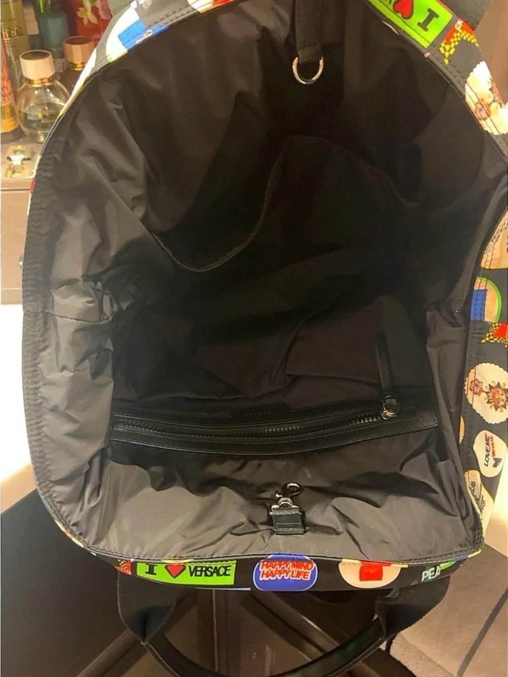 Versace Button Weekender Tote